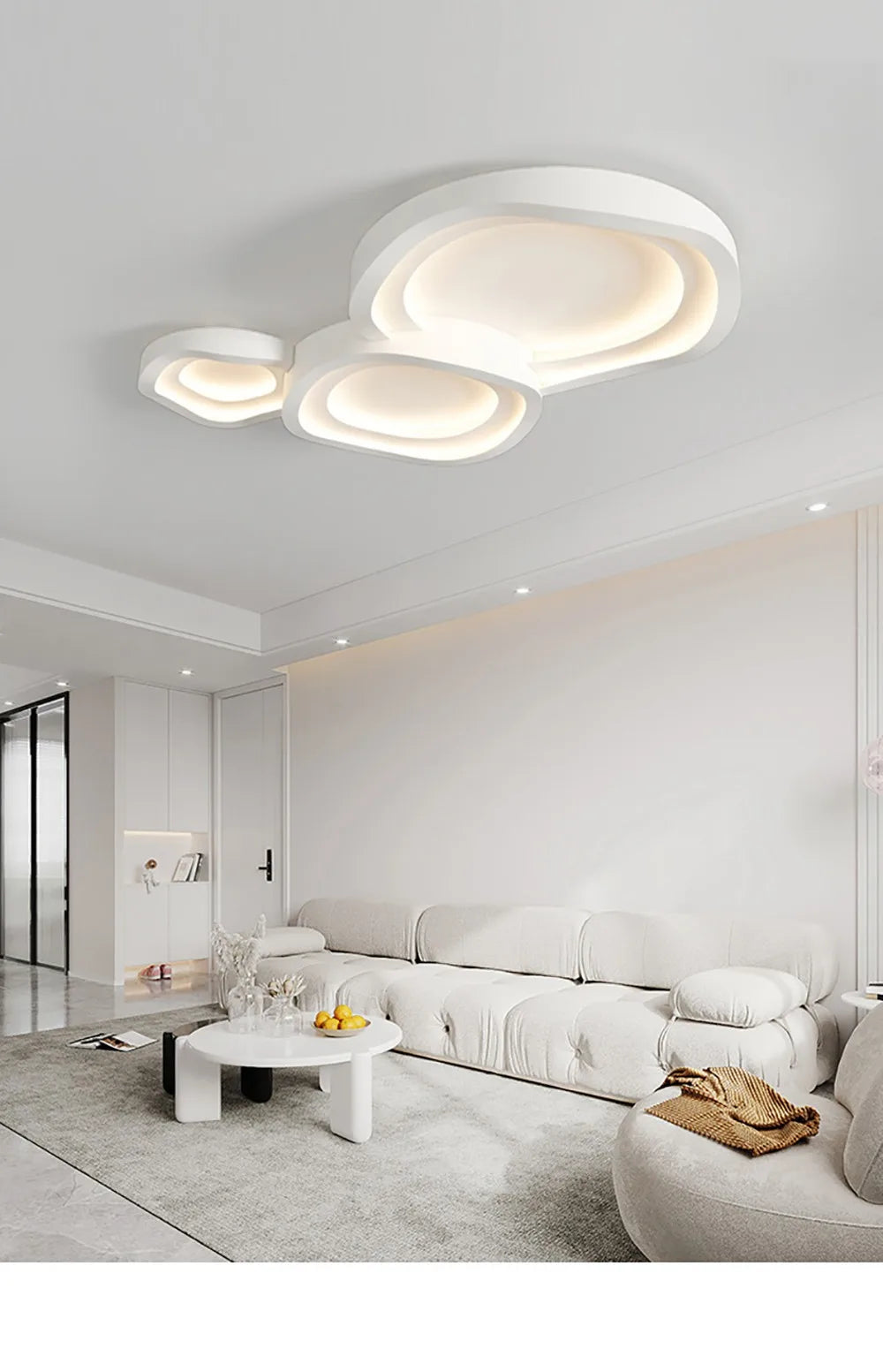 Contemporary LED Chandelier - Minimalist Design for Bedroom, Dining Room, Living Room, and Aisle Lighting