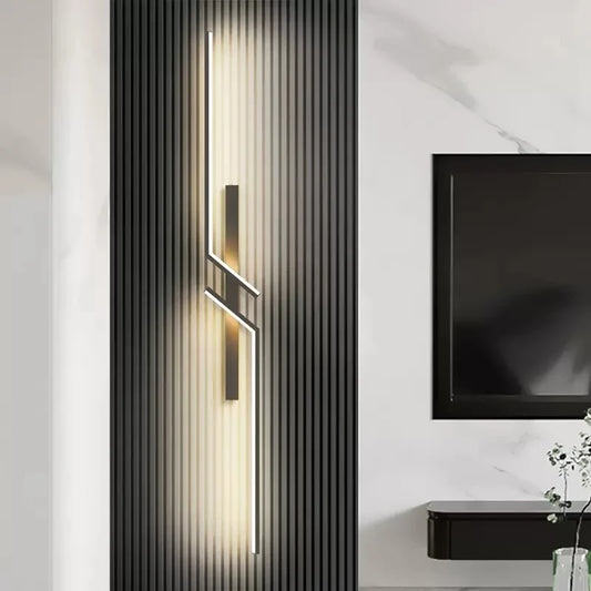 Moderne, minimalistische LED-Wandleuchte – elegantes Lichtband für Schlafzimmer, Wohnzimmer, Fernsehbereich und Lobby-Dekor