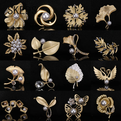 Vintage Topa Palace Flower Brooch Pin - Matte Finish, Trendy Plant Design for Men and Women, Ideal Gift for Coats and Jackets