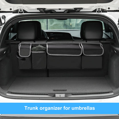 SUV-Rücksitz-Organizer mit mehreren Taschen – verbesserte hängende Aufbewahrungstasche für LKW und MPV mit 4 Fächern, 99,1 x 35,6 cm