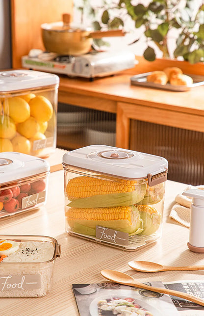 Vacuum Sealed Canister Set - Fresh-Keeping Food Storage Containers for Refrigerator and Kitchen Organizing