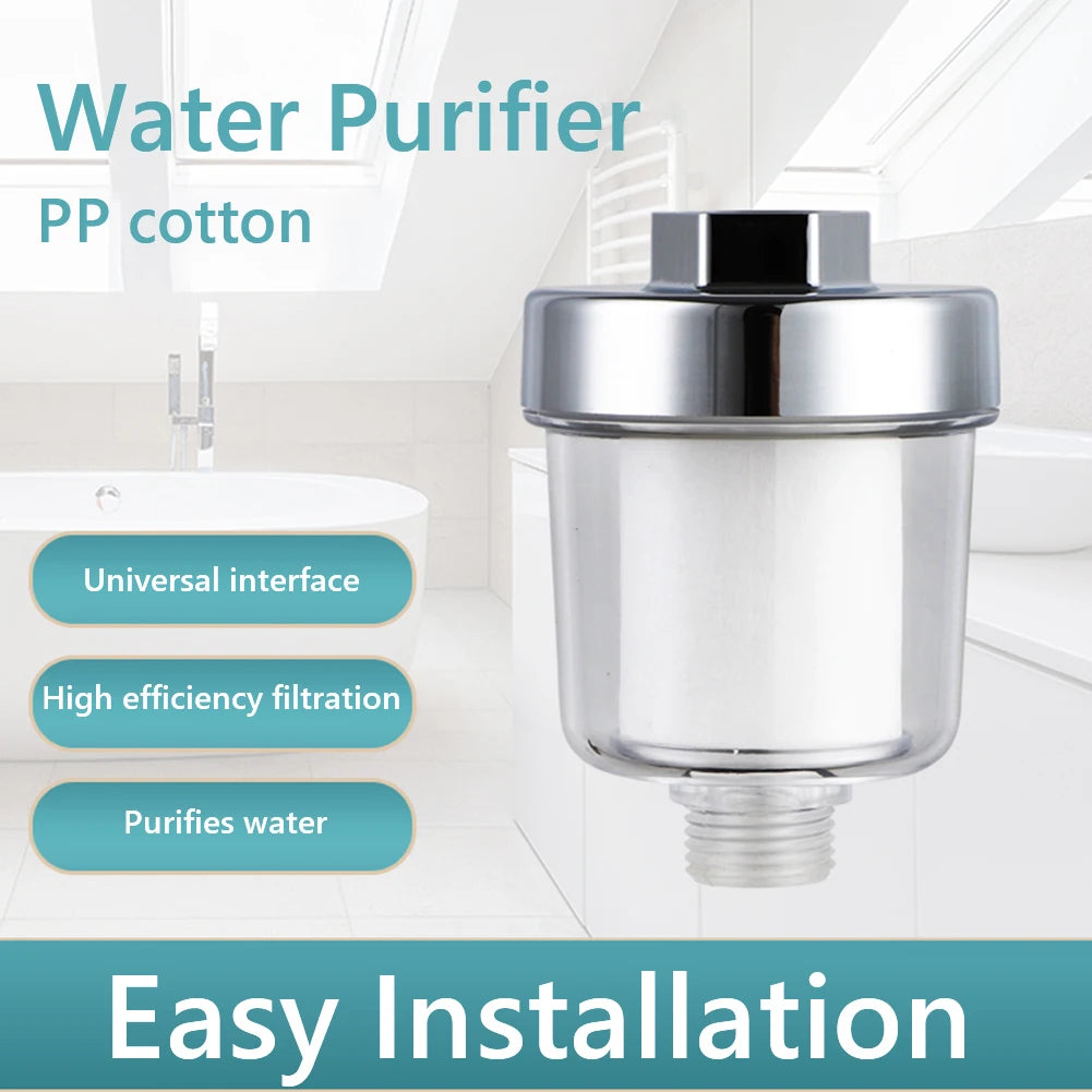 Universal Faucet Water Purifier Kit - High-Density PP Cotton Filter for Kitchen, Bathroom, and Shower