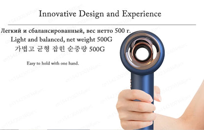 Super Hair Dryer 220V with Leafless Design and Negative Ion Technology for Enhanced Personal Hair Care and Styling