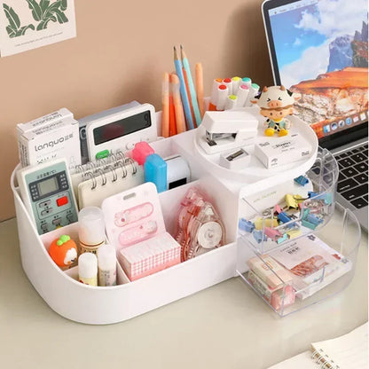 Deluxe Makeup Organizer with Large Capacity – Multi-Drawer Cosmetic and Jewelry Storage Box for Desktop Essentials