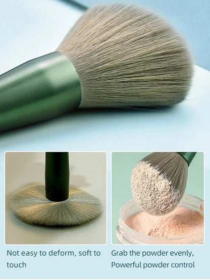 13-teiliges Make-up-Pinselset aus weichen Fasern für Anfänger – Enthält Lidschatten-, Puder- und Concealer-Pinsel