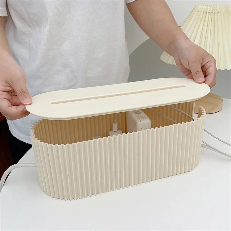 PP Cable Storage Box - 30x13x11 cm Organizer for Cables and Accessories