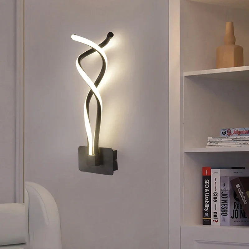 Modern Minimalist LED Wall Sconce – Stylish Indoor Light for Living Room, Bedroom, and Bedside Décor