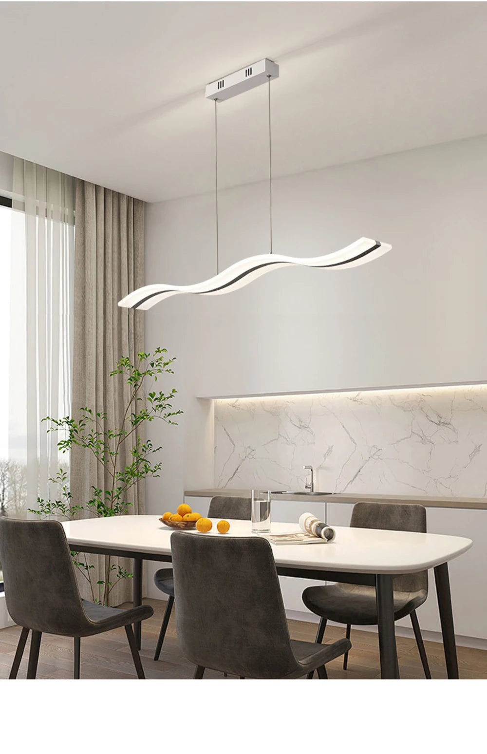 Nordic Modern LED Pendant Chandelier – Stylish Lighting for Dining Rooms, Living Areas, Restaurants, Kitchens, and Offices