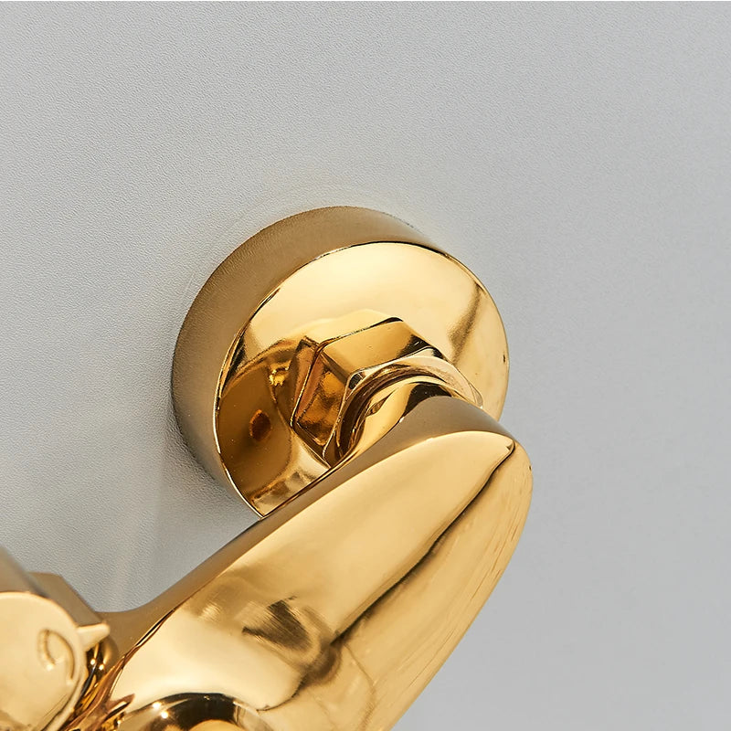 Contemporary Golden Bath & Shower Faucet - Single Handle, Rotatable Lifting Design