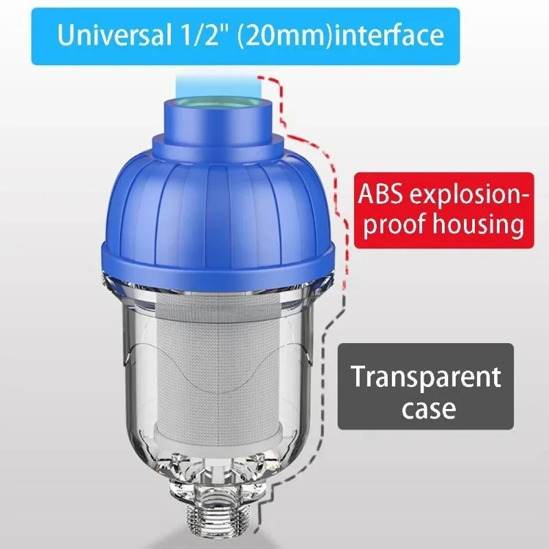 Vorfilter aus Edelstahl 316 – Kalkfilter für Warmwasserbereiter, Duschkopf und Waschmaschine