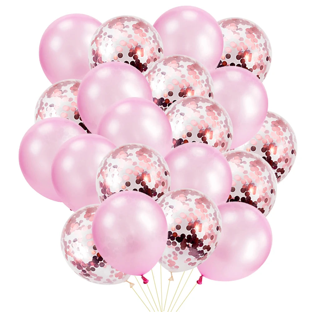 12-Zoll-Latexballons mit goldenem Konfetti – 10/20er-Packung, perfekt für Geburtstagsfeiern, Hochzeiten und Babypartys