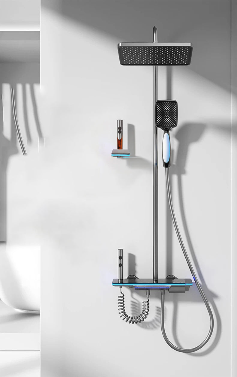 Luxury Smart Digital Shower System with LED Display and Thermostat