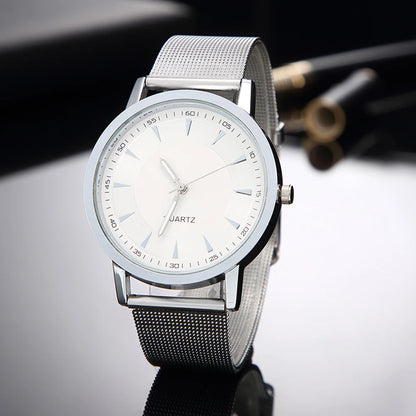 2023 Luxe Damen-Quarzuhr in Silber, minimalistisch – elegante Business-Uhr mit atmungsaktivem Leder und Stahl