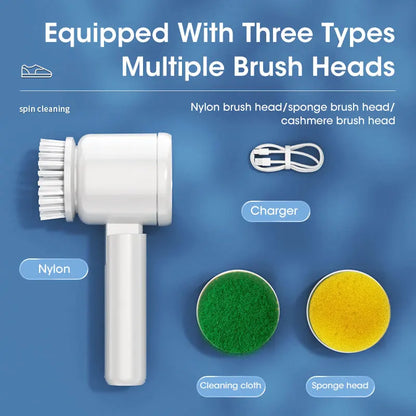 Folding Multi-Purpose Cleaning Brush for Versatile Use in the Kitchen, Bathroom, and Beyond