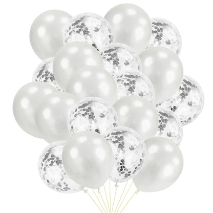 12-Zoll-Latexballons mit goldenem Konfetti – 10/20er-Packung, perfekt für Geburtstagsfeiern, Hochzeiten und Babypartys