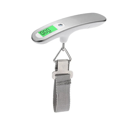 50kg/110lb Digital LCD Portable Luggage Scale with Strap - Travel Weight Measurement Tool