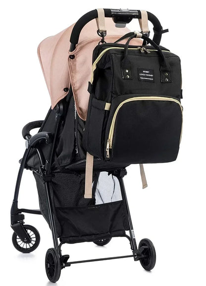 Multi-Functional Lightweight Mommy Backpack: Large Capacity Crib, Stroller, and Baby Gear Bag