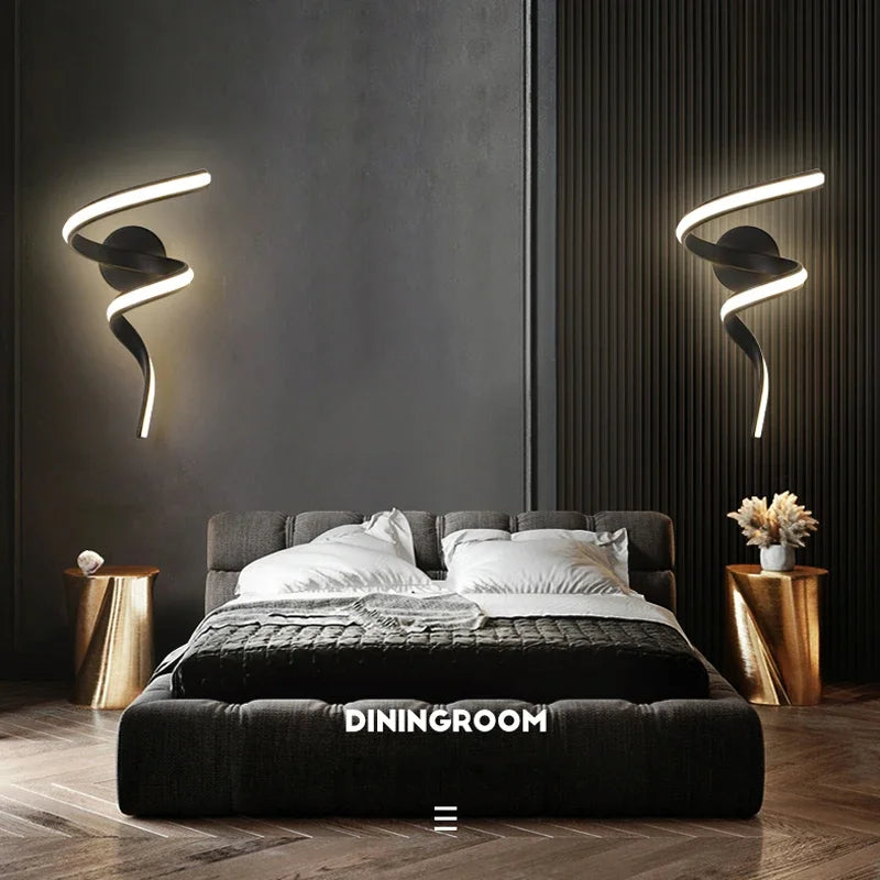 Moderne, minimalistische LED-Wandleuchte – Stilvolle Innenbeleuchtung für Wohnzimmer, Schlafzimmer und Nachttisch