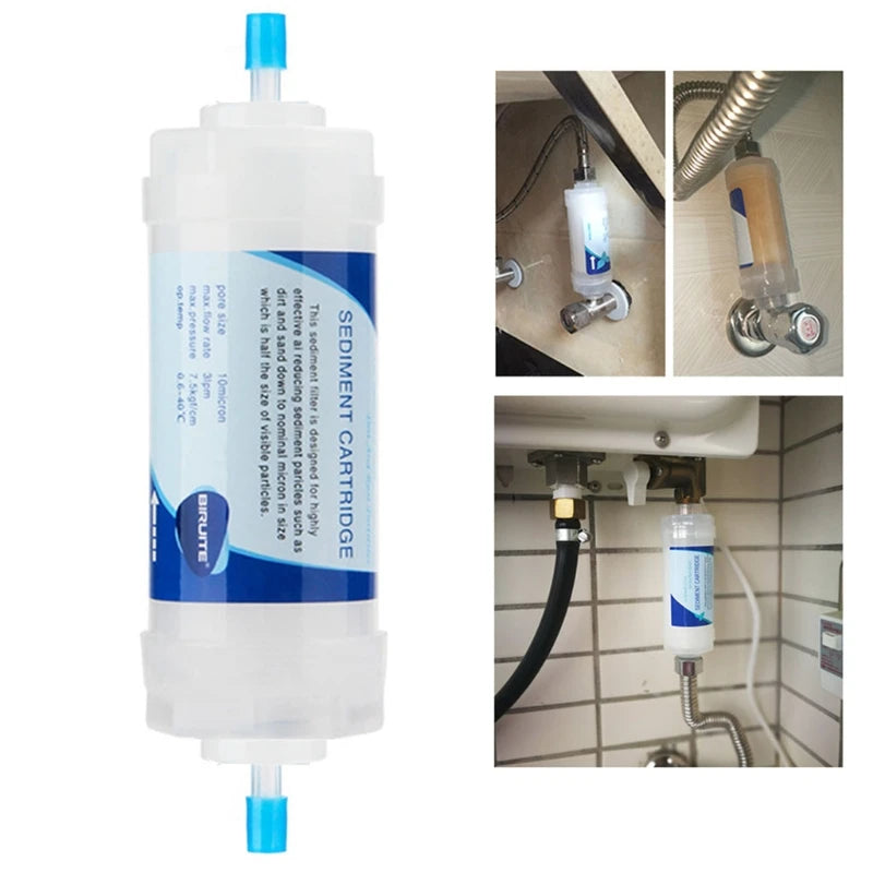 Quick-Connect Inline Water Filter Cartridge