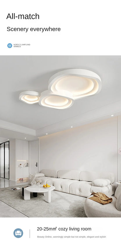 Contemporary LED Chandelier - Minimalist Design for Bedroom, Dining Room, Living Room, and Aisle Lighting