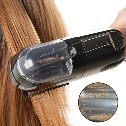 Cordless Automatic Split Ends Trimmer for Dry, Damaged Hair - Professional Hair Cutting Machine for Women