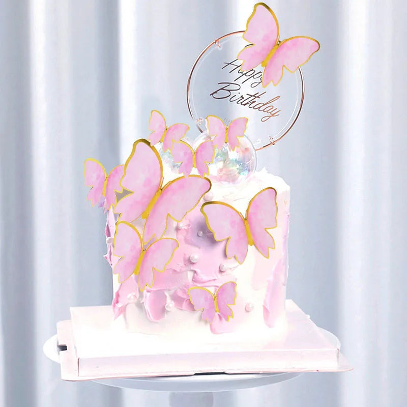 Handmade Butterfly Cake Toppers - Perfect for Birthdays, Weddings, Baby Showers, and More