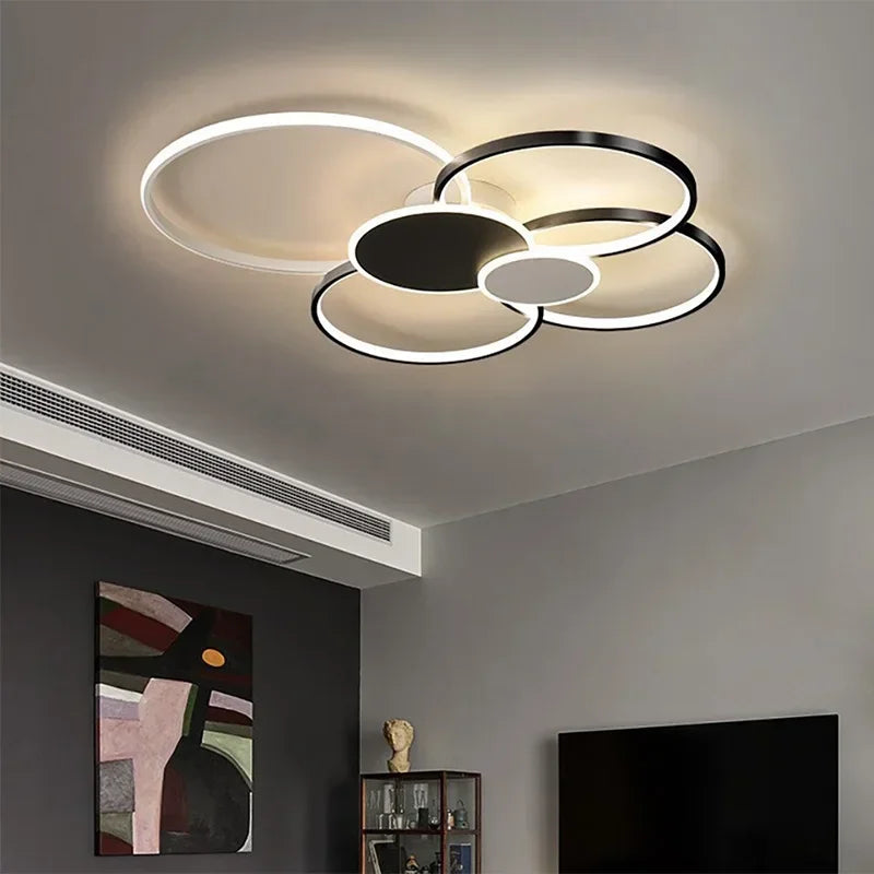 Contemporary LED Chandelier for Bedroom, Dining Room, Living Room, and Hall – Luxury Ceiling Light Fixture