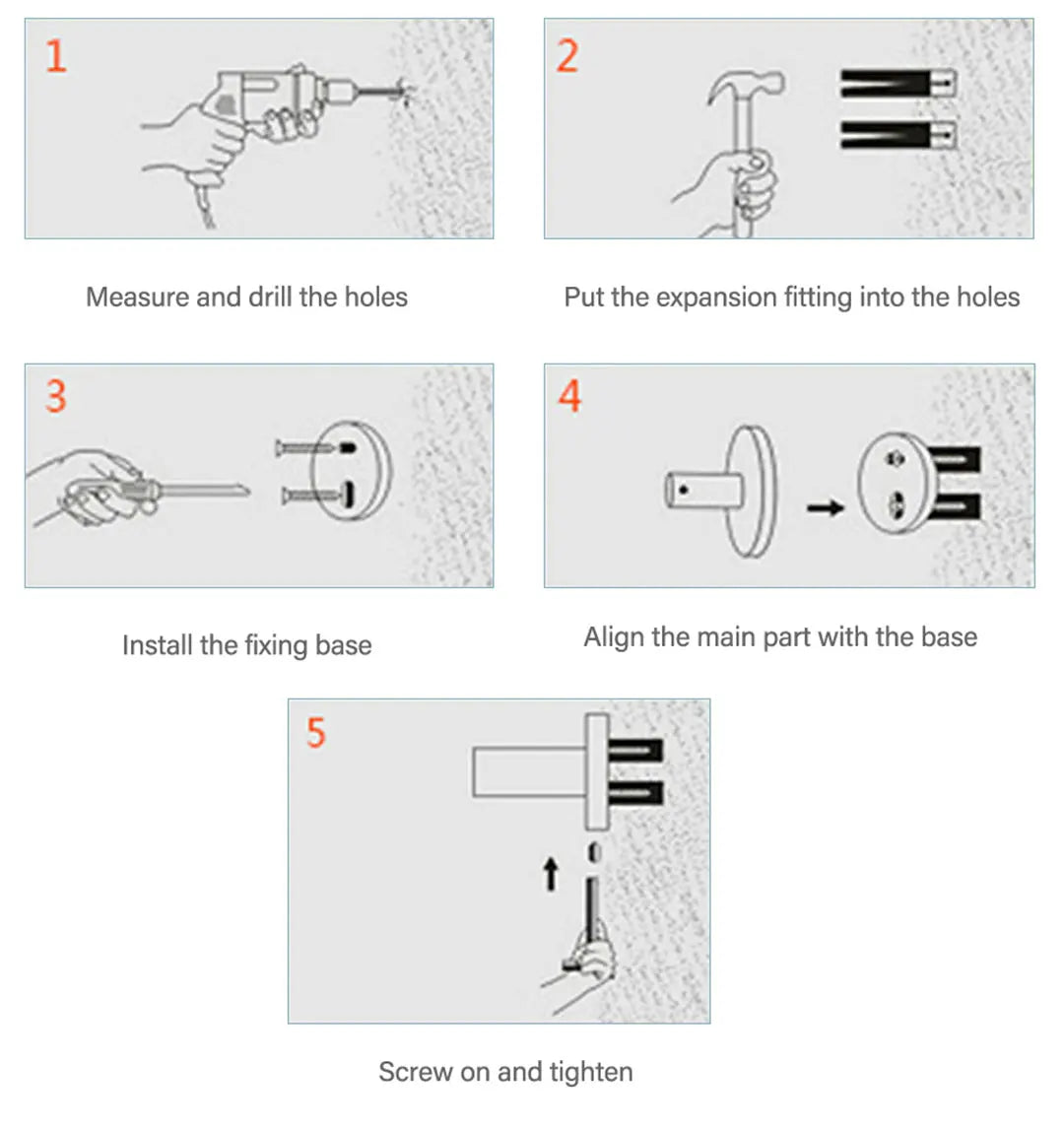 Badezimmer-Hardware-Set aus gebürstetem Gold – wandmontierte Handtuchstange, Toilettenpapierhalter, Bademantelhaken und Tassenhalter