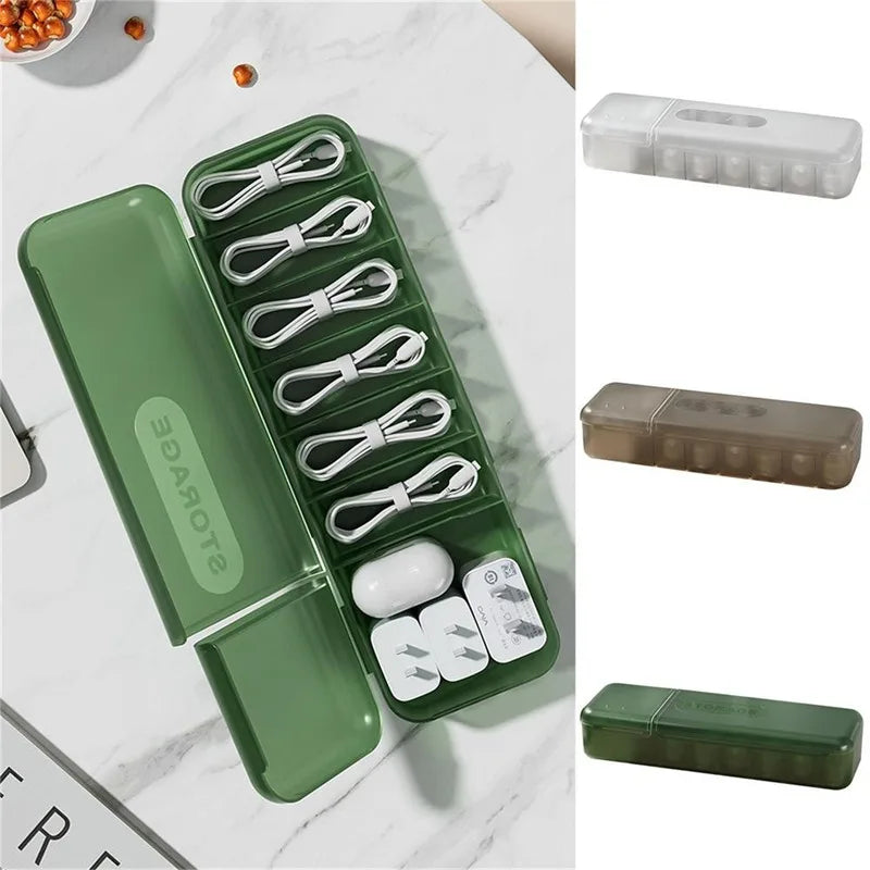 PP Cable Storage Box - 30x13x11 cm Organizer for Cables and Accessories