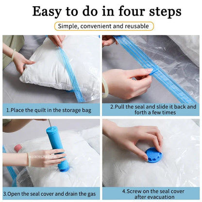 Vacuum Storage Bags - Space Saving Organizer (1-8 PCS)