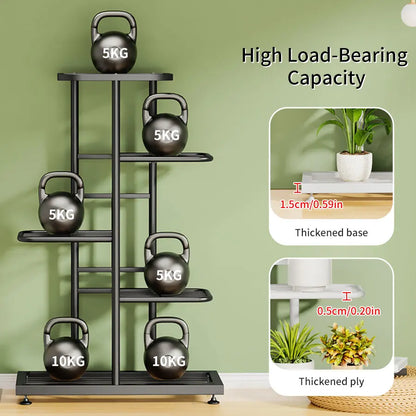 Iron Plant Stand for Flowers - 6/7/8-Layer Plant Shelf and Organizer for Garden Decoration