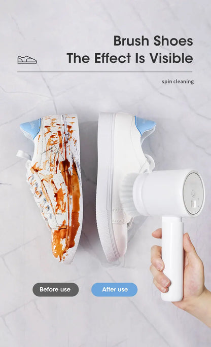 Folding Multi-Purpose Cleaning Brush for Versatile Use in the Kitchen, Bathroom, and Beyond