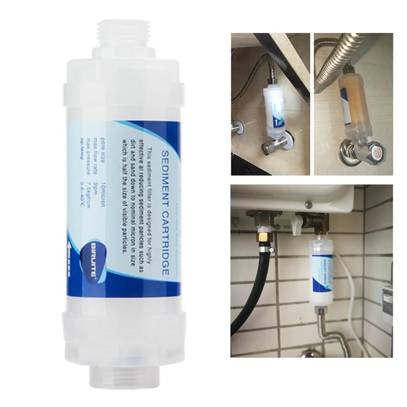 Quick-Connect Inline Water Filter Cartridge