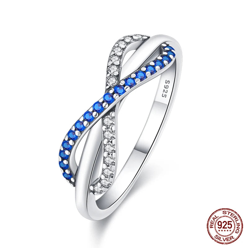 925 Sterling Silber Ring für Damen – Rosa Herz mit Krone, Stern, Mond und Schneeflocken Zirkonia Akzenten – Modischer Verlobungs- und Hochzeitsschmuck