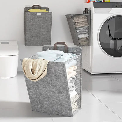 1pc Foldable Mesh Laundry Hamper