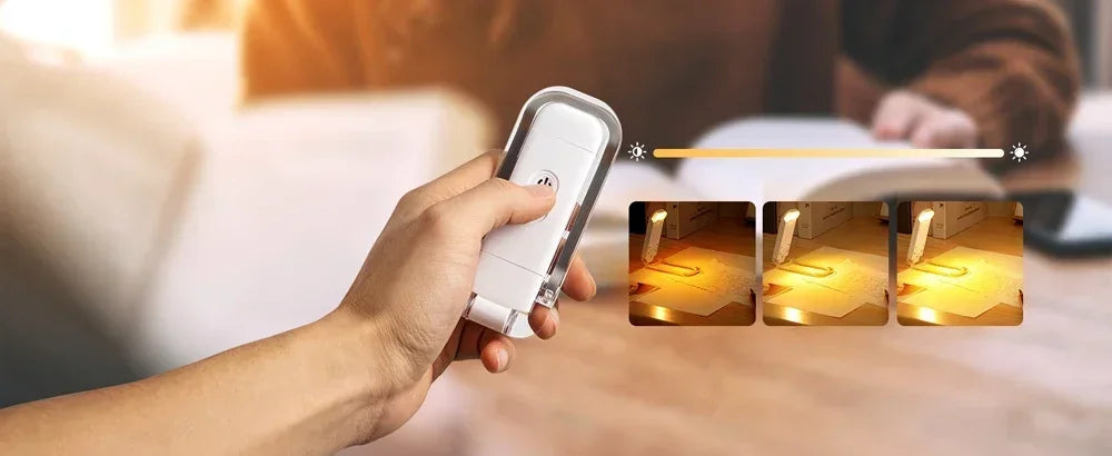 Rechargeable LED Book Light – Portable Clip-On Reading Lamp with Eye Protection, Bookmark Design, and Adjustable Brightness