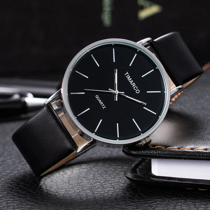 2023 Luxe Damen-Quarzuhr in Silber, minimalistisch – elegante Business-Uhr mit atmungsaktivem Leder und Stahl