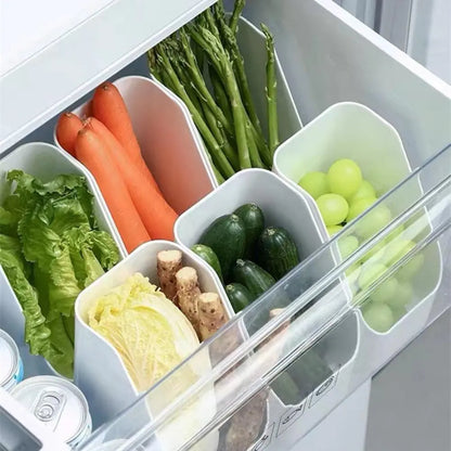 Transparent Refrigerator Organizer Bins for Efficient Food Sorting and Seasoning Storage – Multi-Purpose Kitchen Fridge Storage Solutions