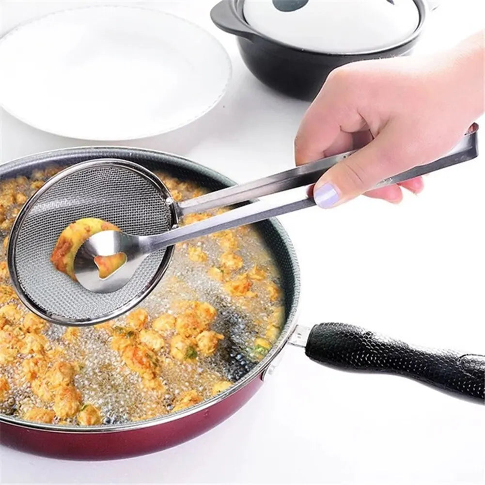 Stainless Steel Multi-functional Clip Colander Spoon