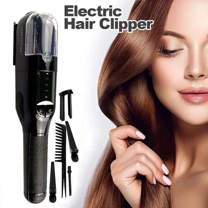 Cordless Automatic Split Ends Trimmer for Dry, Damaged Hair - Professional Hair Cutting Machine for Women