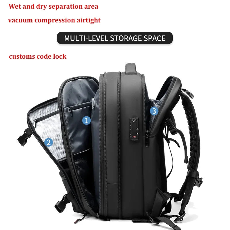 Travel Men 17'' inch  Expandable Laptop Backpack