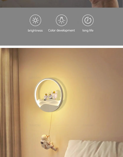 Modern LED Wall Sconce - Versatile Lighting Fixture for Children's Rooms, Aisles, Stairs, Bedrooms, and Living Rooms