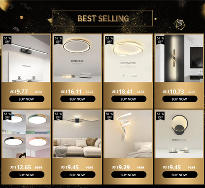 Zeitgenössische LED-Wandleuchte – Schwarz-weiße Wandlampe für Wohnzimmer, Esszimmer, Schlafzimmer, Veranda und Flur – Elegante Innenbeleuchtung 