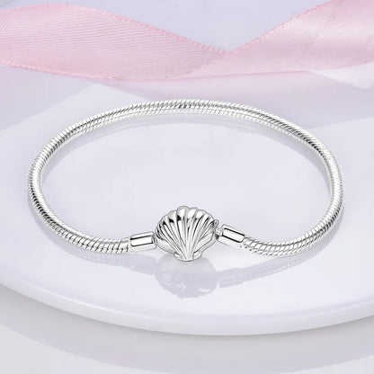 Sterling Silver 925 Bracelet with Star, Moon, Sun, and Four-Leaf Clover – Adjustable 17-20 cm